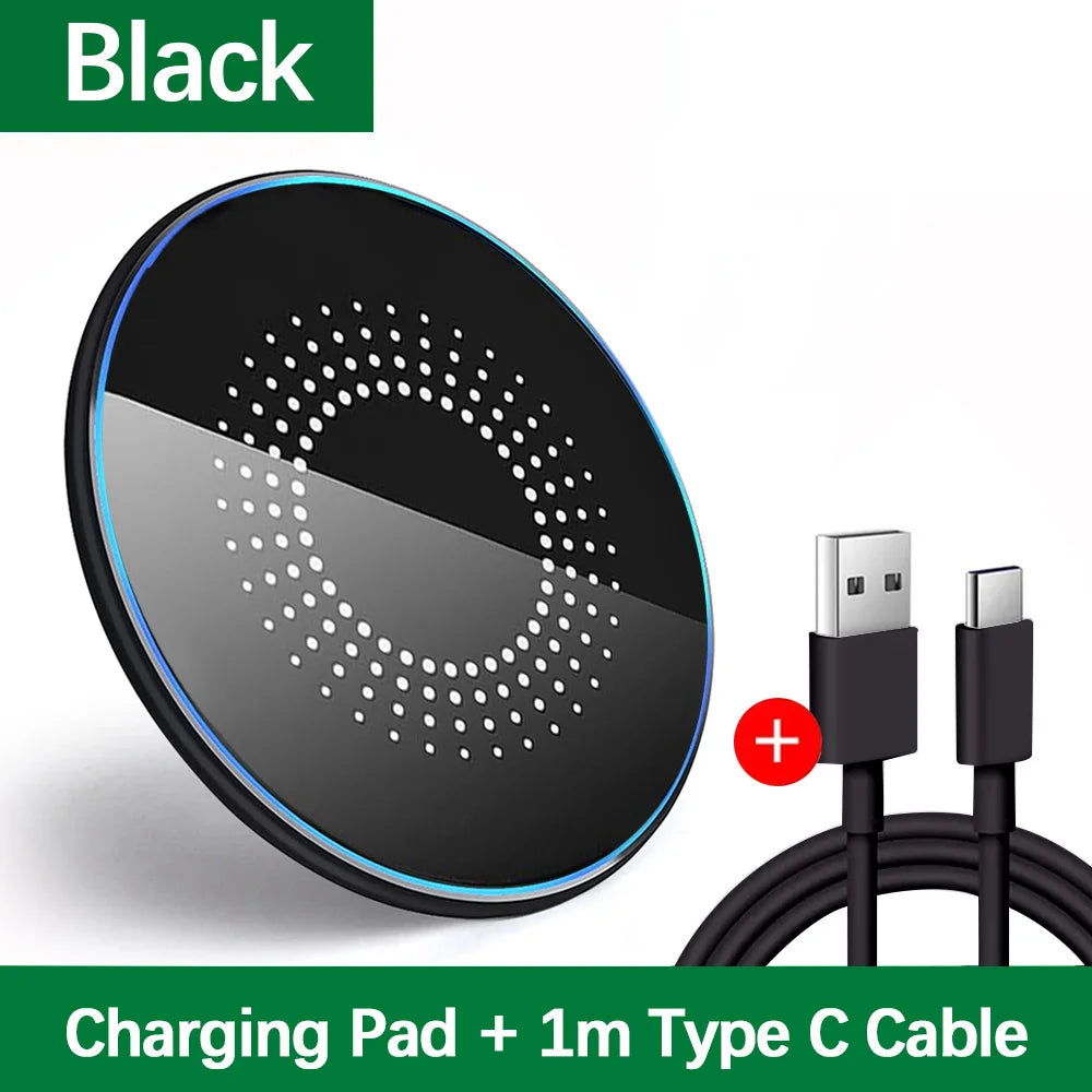 Universal Wireless Charger for Apple iPhone 17/16/15 pro Max Samsung Galaxy S22/S21 Huawei Xiaomi  Google Pixel - Compatible wireless chargers
