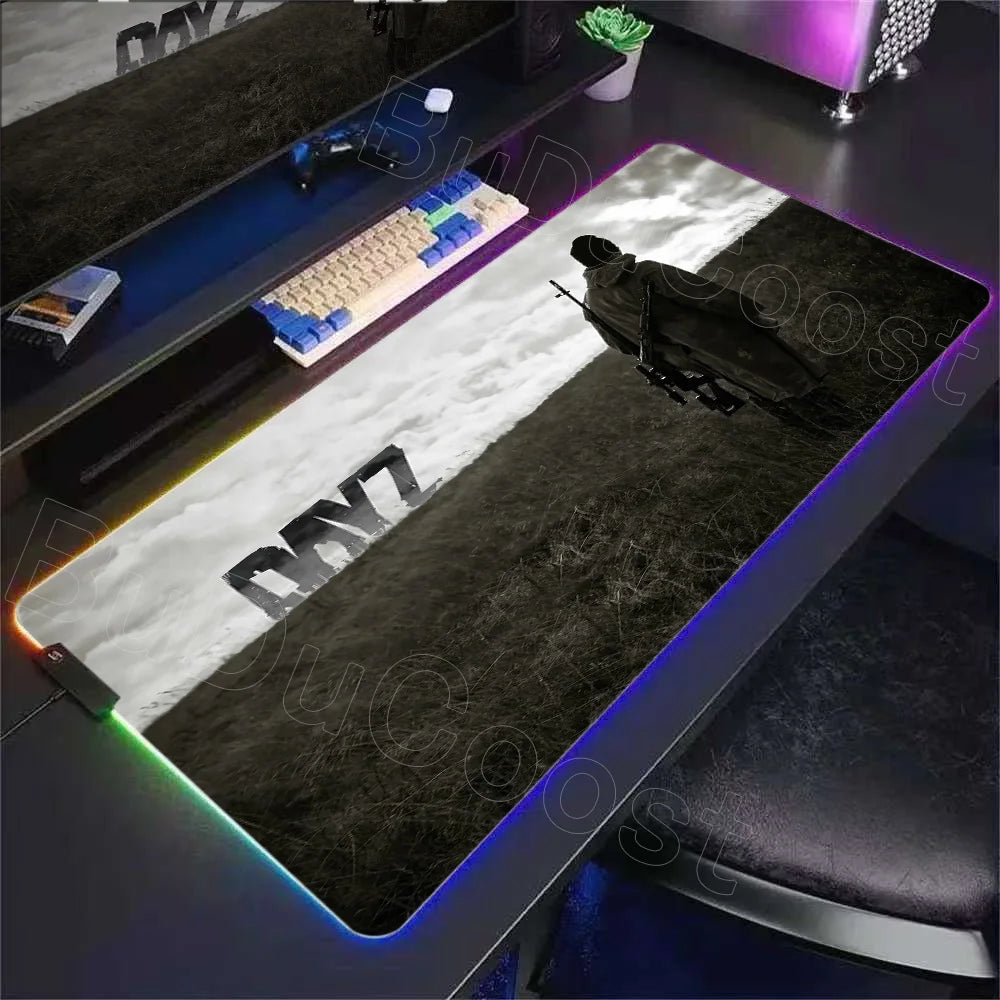 LED D-dayzs Mouse Pad Large RGB Mouse Pad XXL LED Mouse Mat Mousepads Table Pads Keyboard Mats Desk Rug with Backlit Gaming Mats