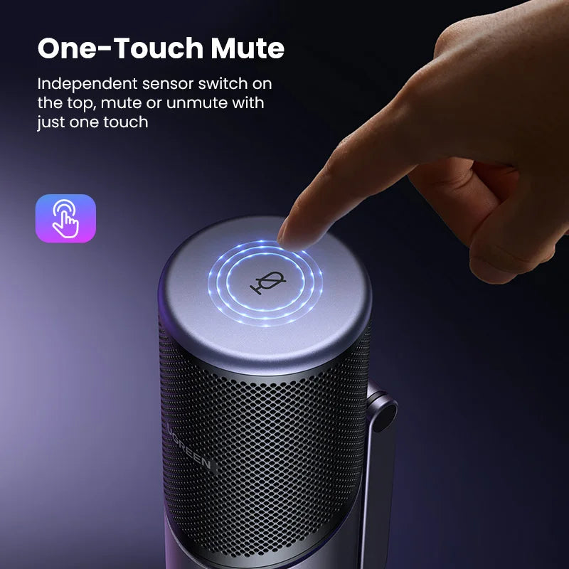 UGREEN CM769 USB Condenser Microphone with RGB, for PC/Mac, Gaming/Karaoke/Recording/Streaming/Podcasting - WinSupport Tech