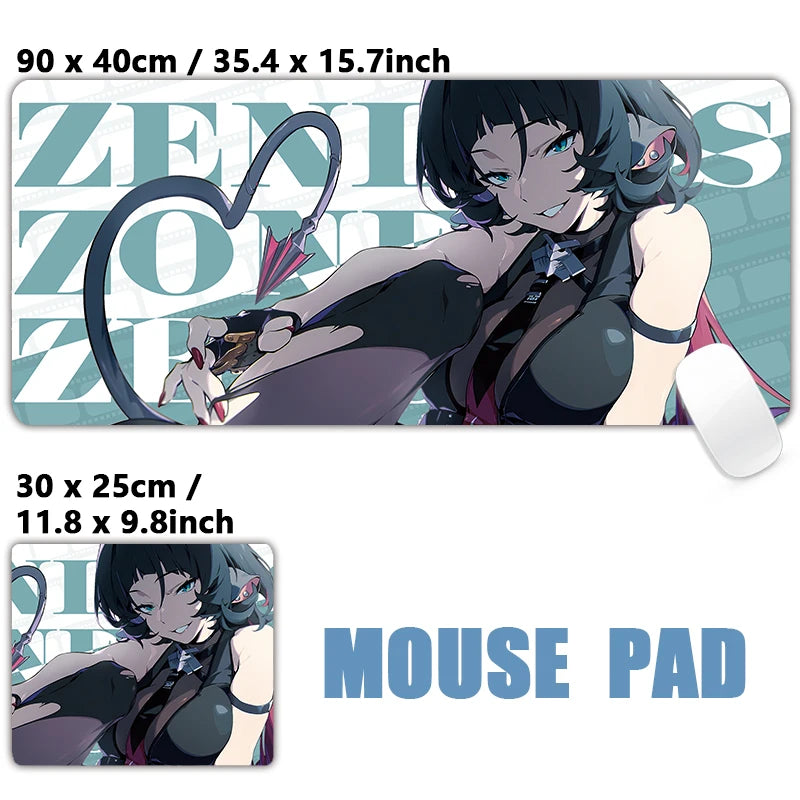 ZZZ Gaming Hoshimi Miyabi Ye Shunguang Mouse Pad Evelyn Ellen Zenless Zone Zero Keyboard Desk Mats XXL Anime Girls Mousepad