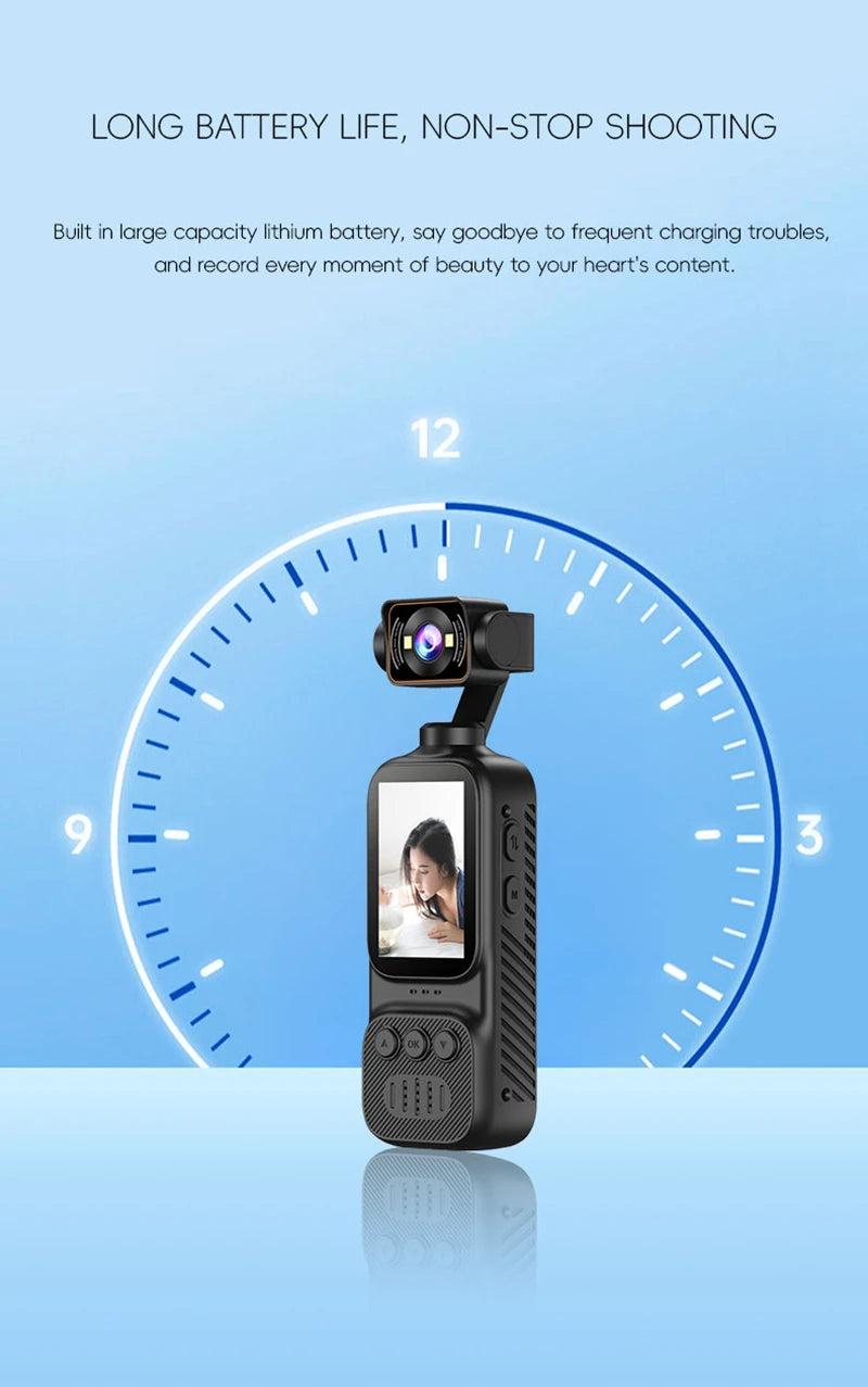 Portable Multifunctional Pocket Camera With High-definition Anti Shake Vlog Outdoor Handheld Sports Camera And Wifi Recorder New
