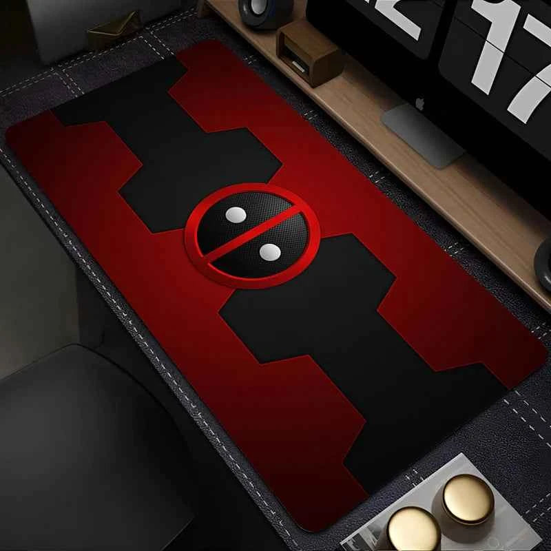 Marvel Deadpool Anime Mouse Pad Office PC Gamer Cabinet Mouse Mat Laptop 900x400 Keyboard Mousepad Extended Desk Mat Cool Carpet