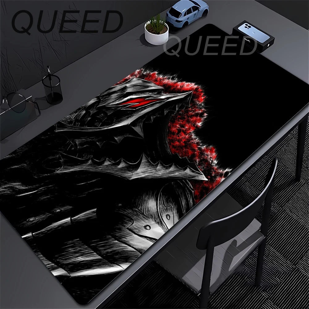 Guts sword in berserk Mouse Pad Gaming Mousepad Pc Accessories Keyboard Mat Desk Protector Mats Anime Berserk Speed Mouse Pads