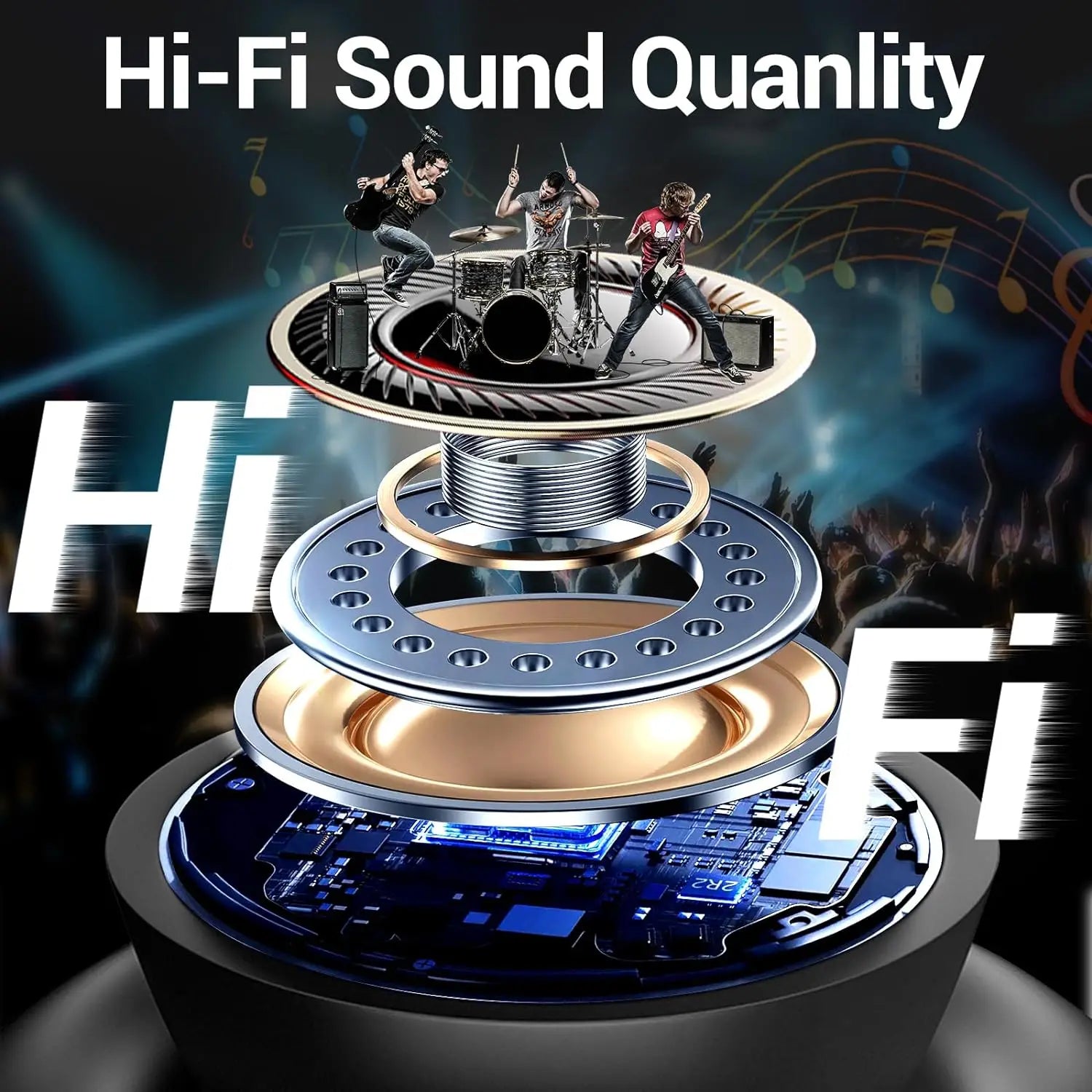 Hybrid Active Noise Cancelling Wireless Earbuds Bluetooth Earphones,in Ear Wireless Headphones ANC, TWS Bluetooth 5.3 Headsets
