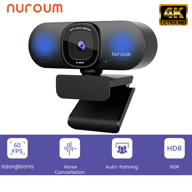 Nuroum V11 High Quality 1080p 60fps Full Hd Plug And Play Computer Usb Web Camera Mini Webcam 2K For Pc Laptop With Microphone - WinSupport Tech