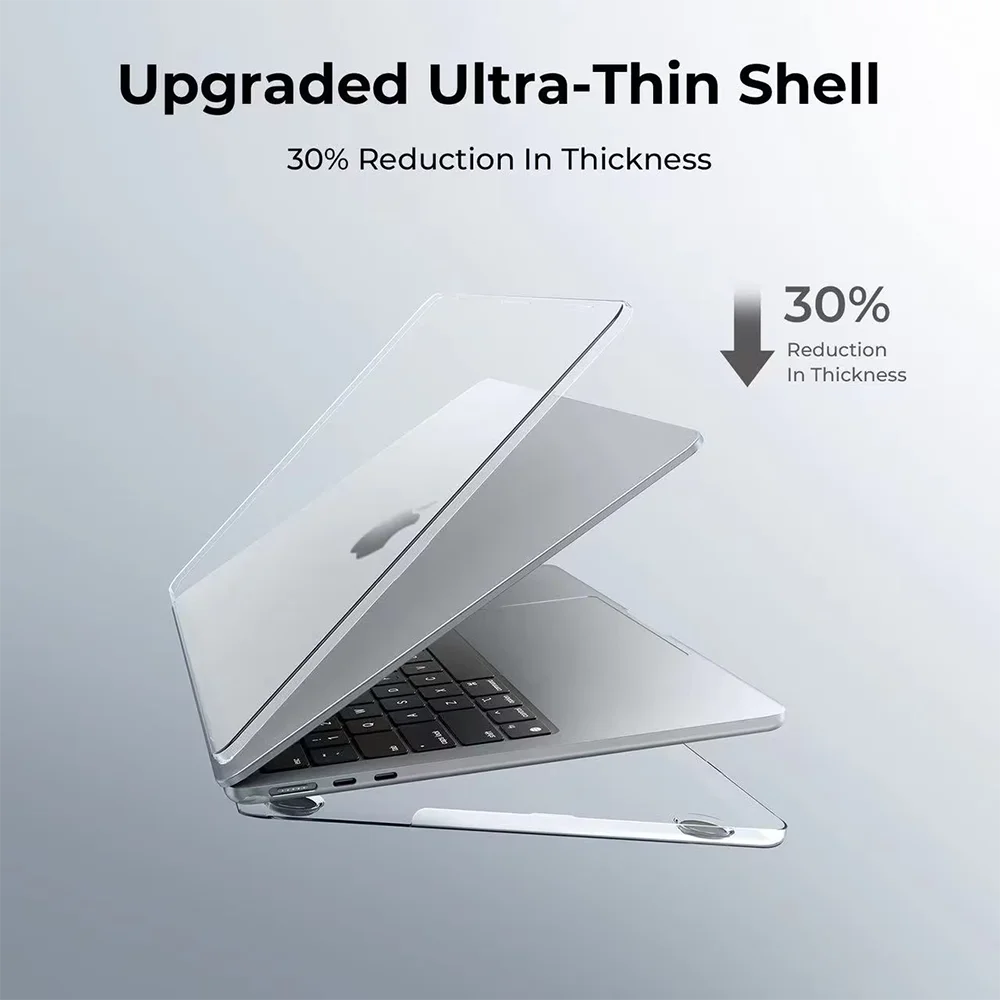 Laptop Case For MacBook Pro 14/16 inch Pro/Max M5 M4 M3 M2 M1 Chip 2026-2021 Case,Ultra Thin Hard Shell Cover For Air 13/15'' M5