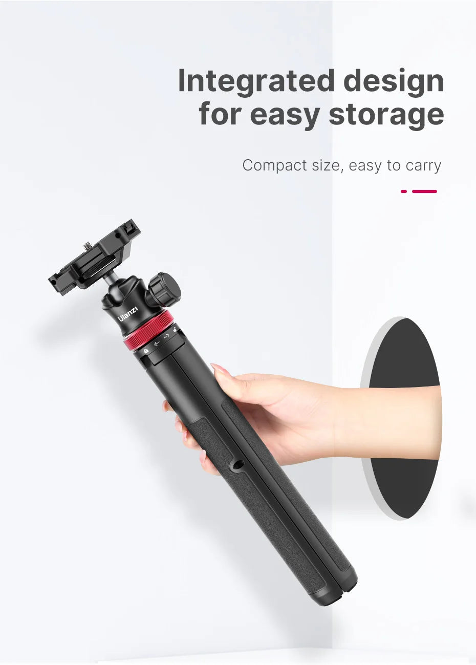 ULANZI TRIPOD MT-44 Tripods Smartphone Vlog Tripods With Cold Shoe Phone Mount Holder For Mobile Tripod Camera Portable SLR