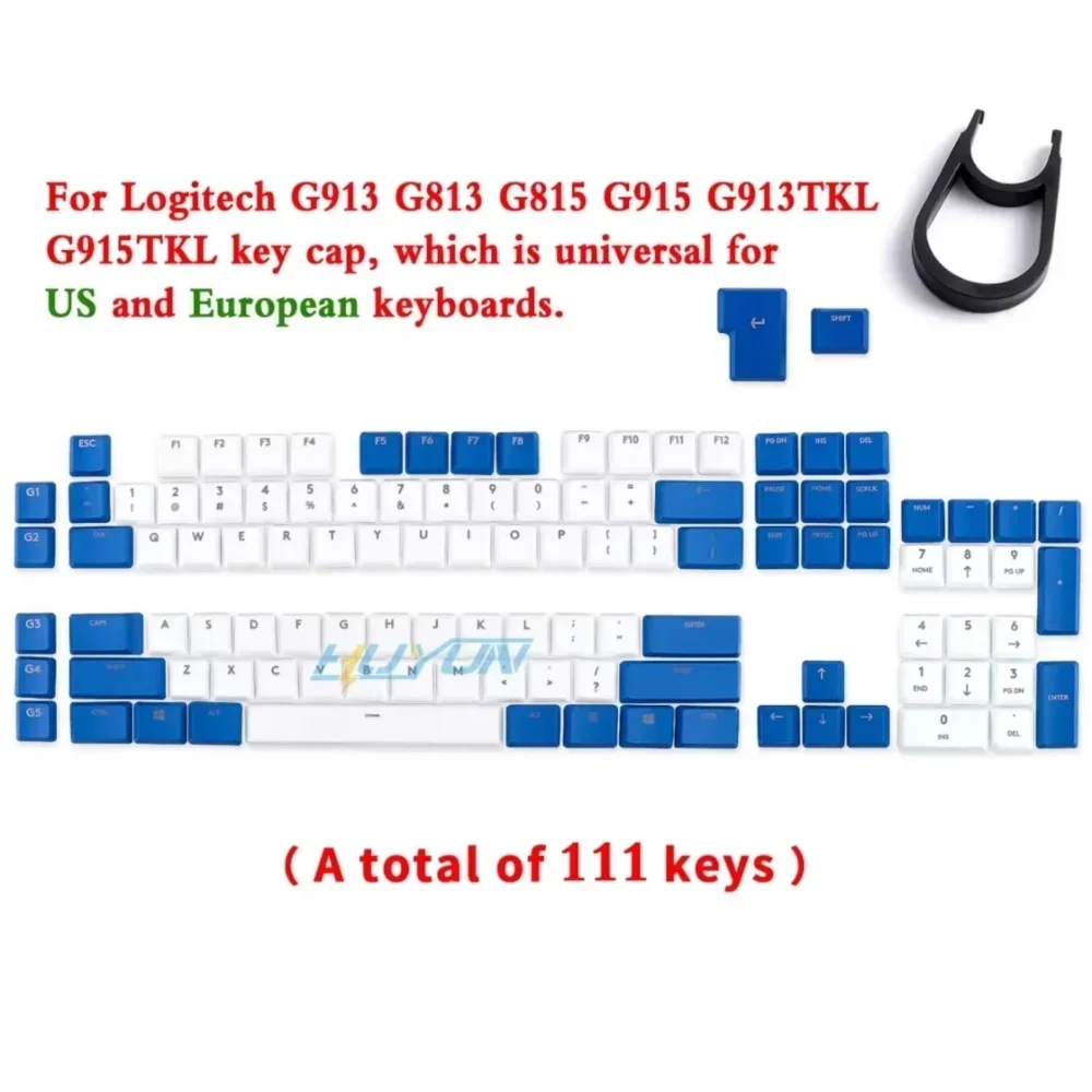 For Logitech G915\G913\G815\G813\TKL87 Gaming Mechanical Keyboard Keycaps Non-slip Textured Replacement Cap