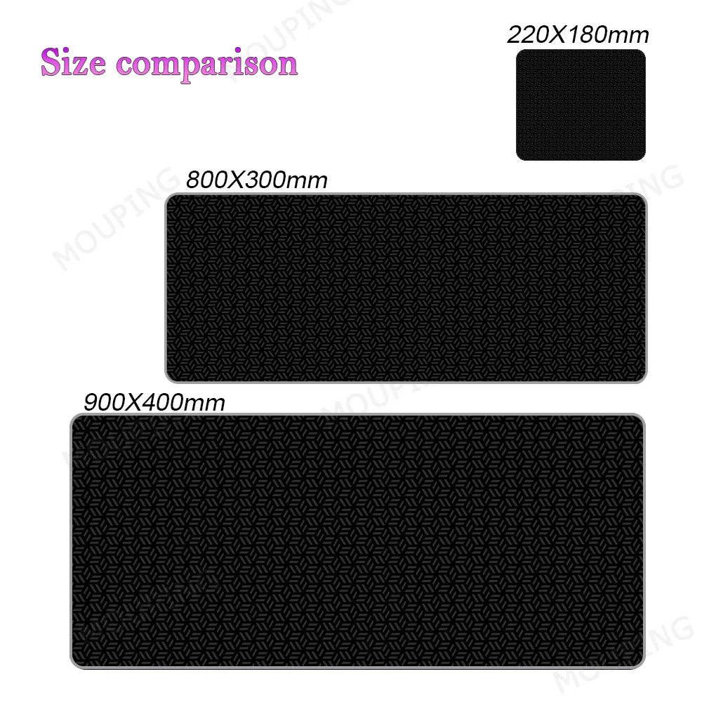 Black Deskmat Carpet Desk Accessories Laptop Gamer Mause Pad White Mouse Pad Large Mousepad 900x400 Office Tables mouse mats