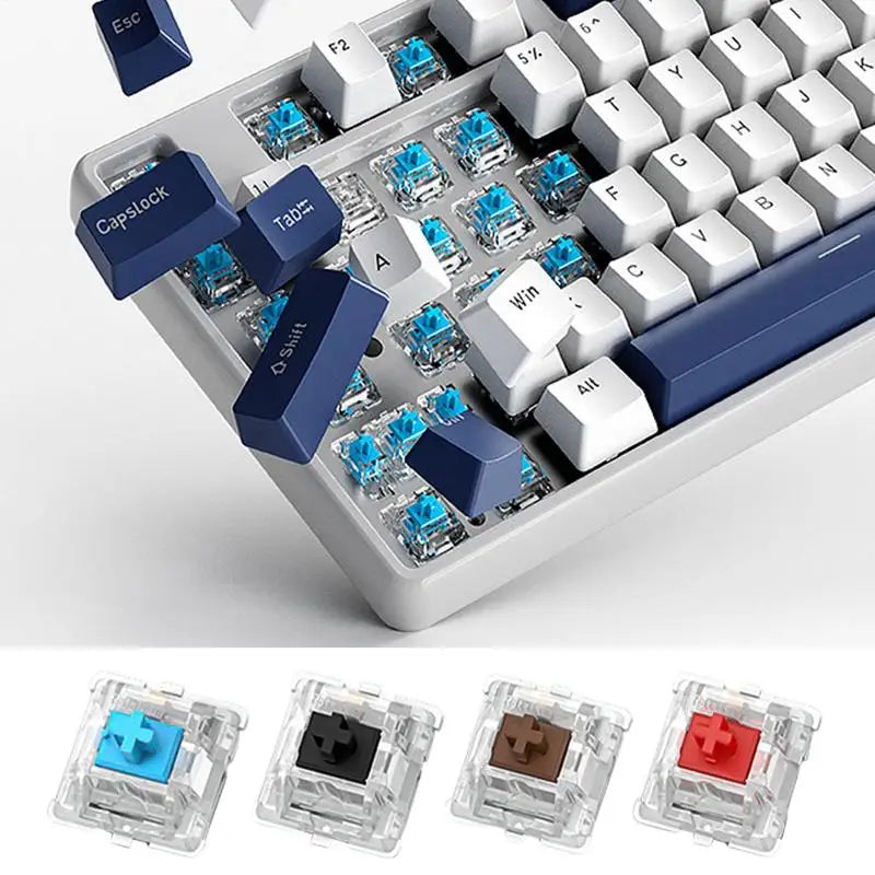 30Pcs Switch Mechanical Keyboard Switch 3Pin Clicky Linear Tactile Silent Switches RGB LED SMD Gaming for MX Switch