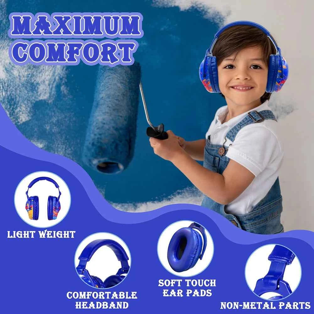 ZOHAN Kid Hearing Protection Earmuffs Ear Defenders Safety Noise Reduction Earmuff NRR 25dB For Toddlers Children Autism