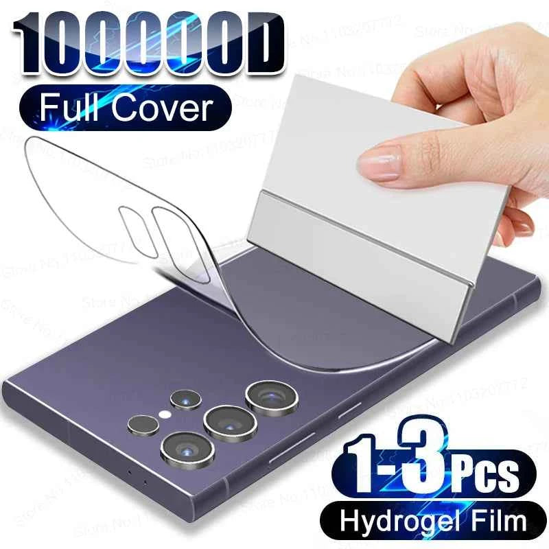 1-3Pcs Hydrogel Back Film For Samsung Galaxy S25 S24 S23 S22 S21 Ultra S25 Plus A55 A54 A34 A53 A52 FE 5G Clear Screen Protector