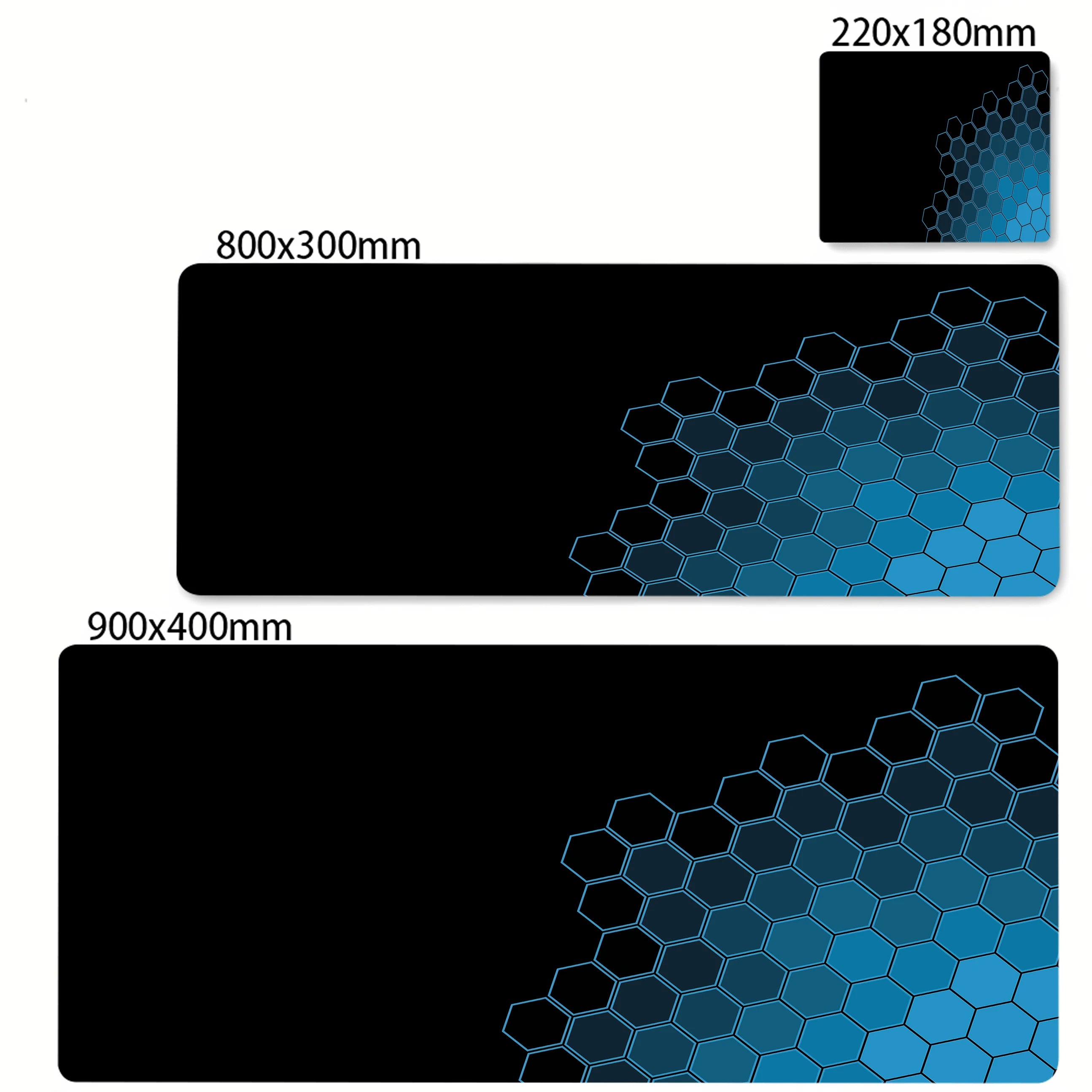 Colorful Hexagon Mouse Pad Large Computer Office Game Table Mats XXL Rubber Anti-slip Gaming Keyboard Mousepads Long Desk Pads