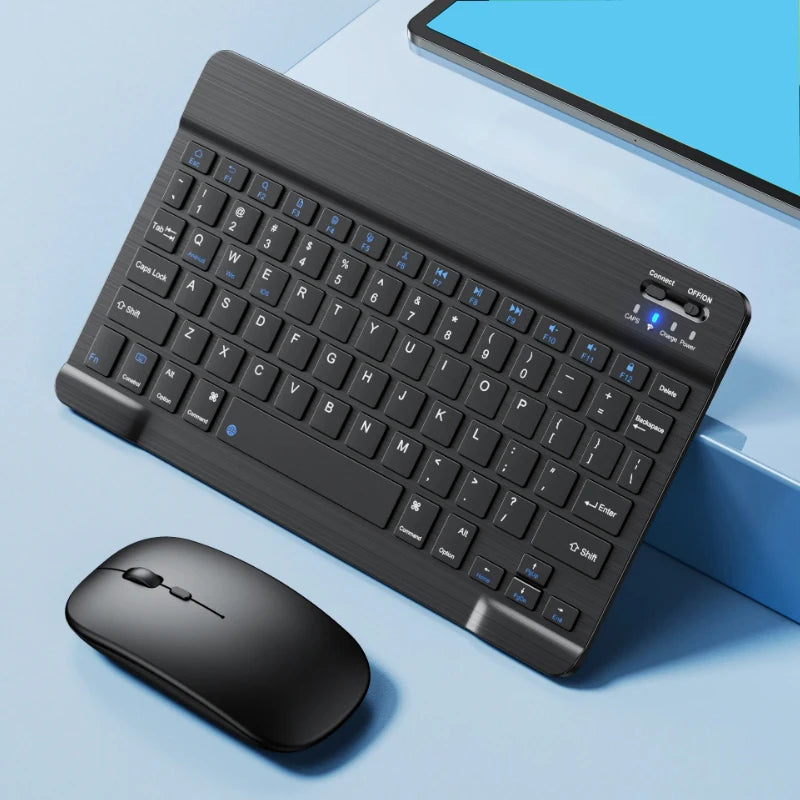 Bluetooth-compatible Keyboard and Mouse For iPad Xiaomi Tablet Mini Wireless Rechargeable Keyboard For Android IOS Windows