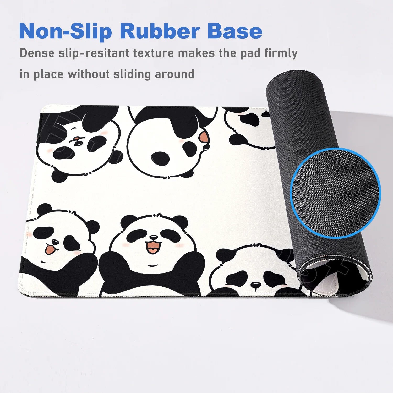HD Printing Kawaii Anime Panda Mouse Pad Large Computer Office PC Game Table Mats XXL Gaming Keyboard Pad Cute Animals Desk Pads