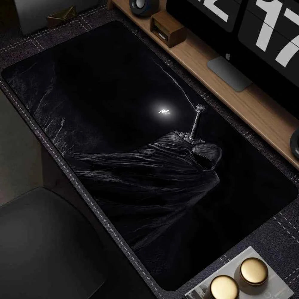 Black White Anime Mouse Pad Guts sword in berserk Gamer Mouse Mat Computer gaming Accessories Keyboard Laptop mouse Desk pad