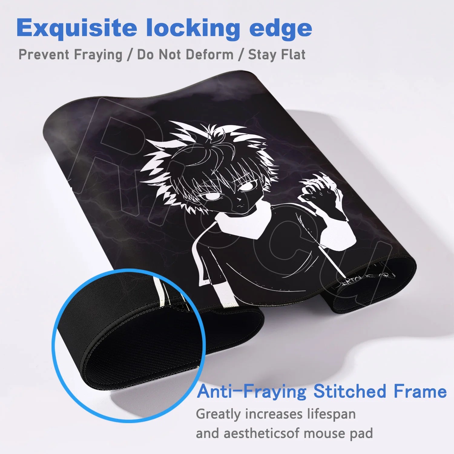 New Hxh Large Mousepad Hunter X Hunter Mouse Pad XXL Gaming Accessories Office Gamer Keyboard Desk Mat Non-Slip Laptop Anime Rug