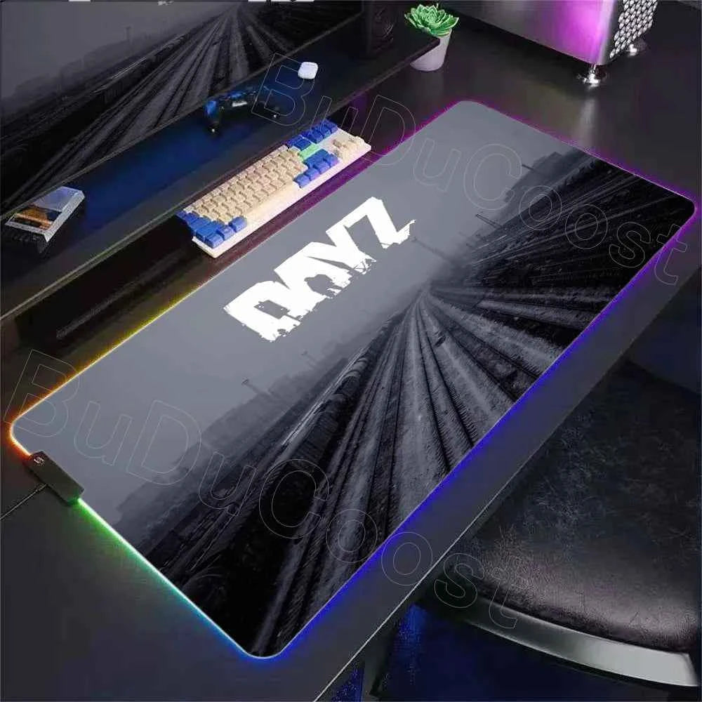 LED D-dayzs Mouse Pad Large RGB Mouse Pad XXL LED Mouse Mat Mousepads Table Pads Keyboard Mats Desk Rug with Backlit Gaming Mats