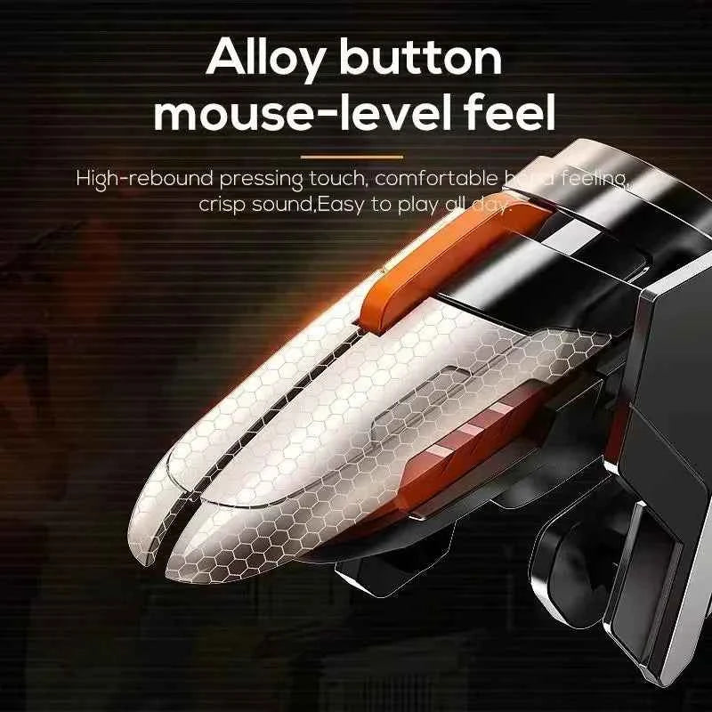 MEMO 6 Finger Mobile Phone ABS Game Trigger AK06 for PUBG Aim Shooting L1 R1 Alloy Key Button for IOS Android Gamepad Controller
