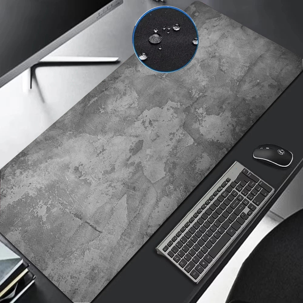 900x400 Gray Textured Tarpaulin Mouse Pad Waterproof Mat Gaming Accessories Control MousePad Gamer Water Proof Cloth Desk Mat