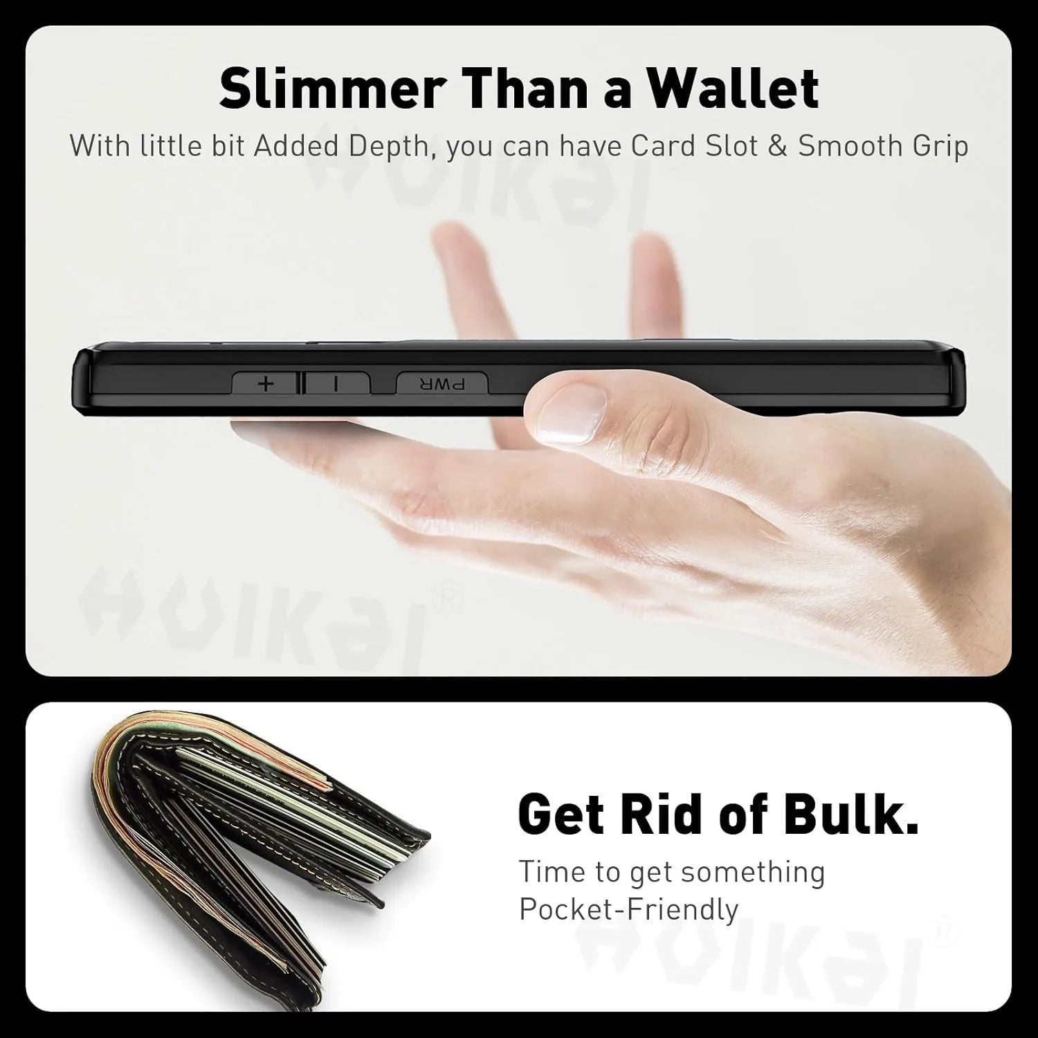 Wallet Card Holder Case For Samsung Galaxy S26 Ultra S25 S24 S23 S25 FE S22 Slide Slot Slim Hard PC Heavy Duty Protective Covers