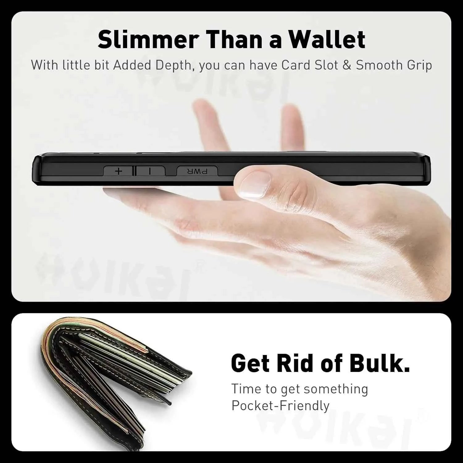 Wallet Card Holder Case For Samsung Galaxy S26 Ultra S25 S24 S23 S25 FE S22 Slide Slot Slim Hard PC Heavy Duty Protective Covers