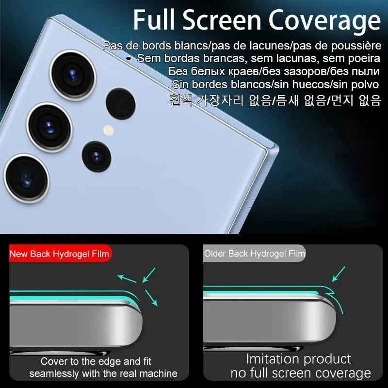 1-3Pcs Hydrogel Back Film For Samsung Galaxy S25 S24 S23 S22 S21 Ultra S25 Plus A55 A54 A34 A53 A52 FE 5G Clear Screen Protector