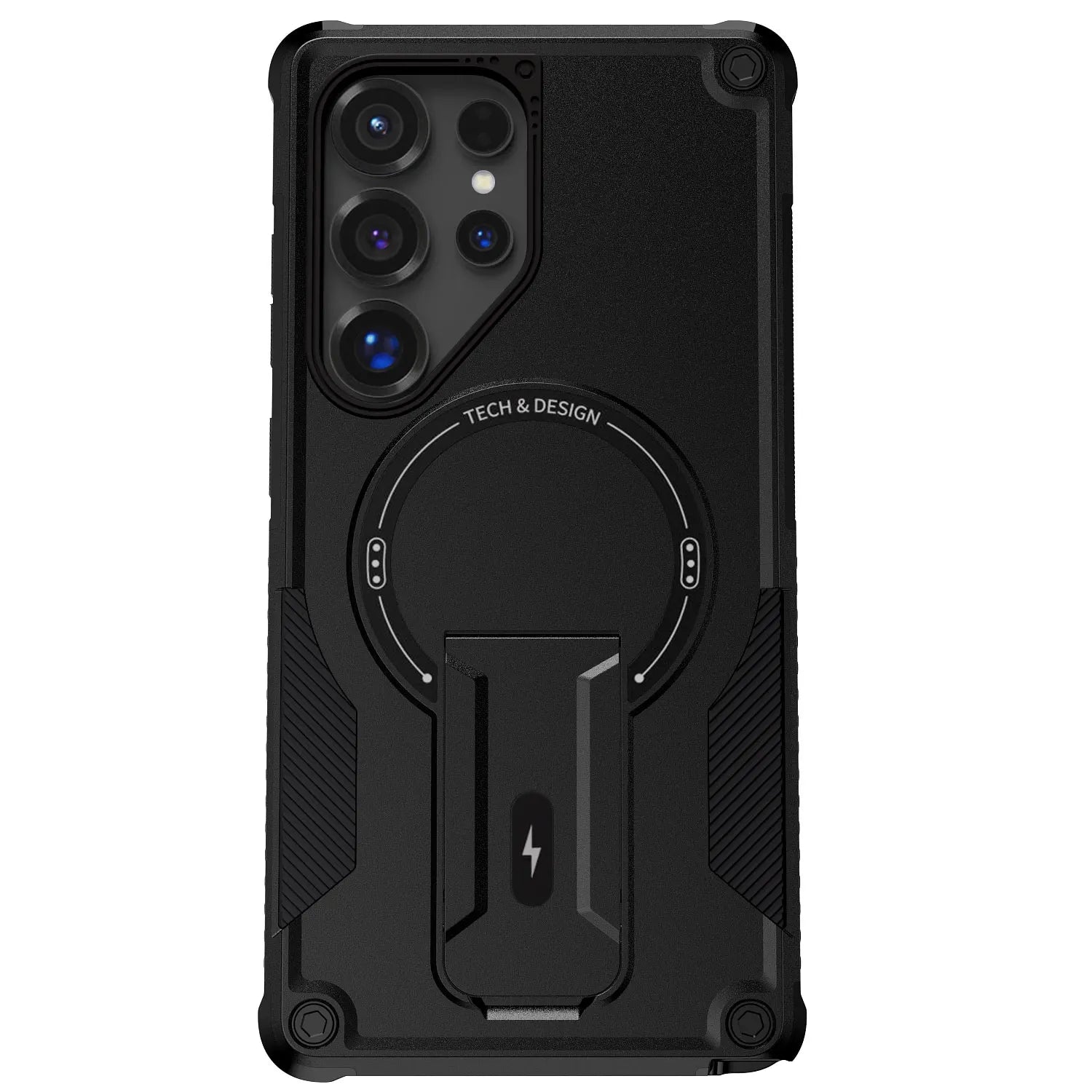 For Samsung Galaxy S25/Plus/Ultra/S25 Edge/S24/Plus/S24 Ultra Phone Case Shockproof Heavy Duty Kickstand Cover With Lanyard