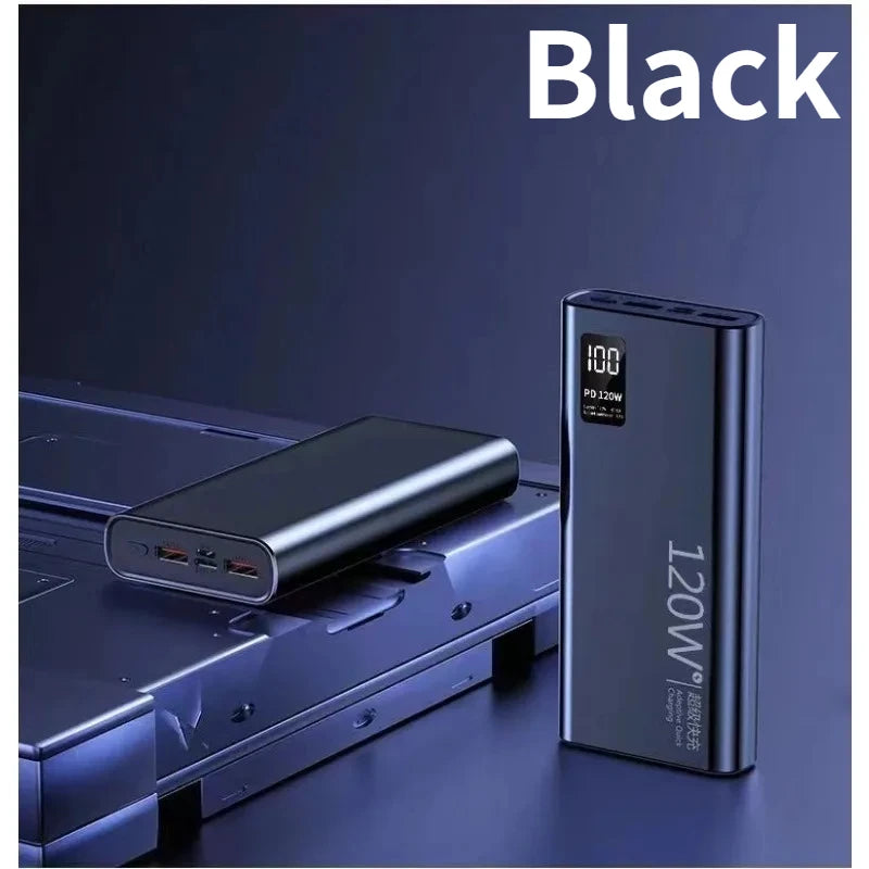 20000mAh 57000mAh Power Bank Digital Display Bidirectional Super Fast Charger External Battery for IPhone Android Fast Charging
