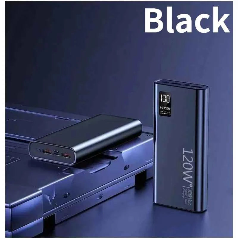 20000mAh 57000mAh Power Bank Digital Display Bidirectional Super Fast Charger External Battery for IPhone Android Fast Charging