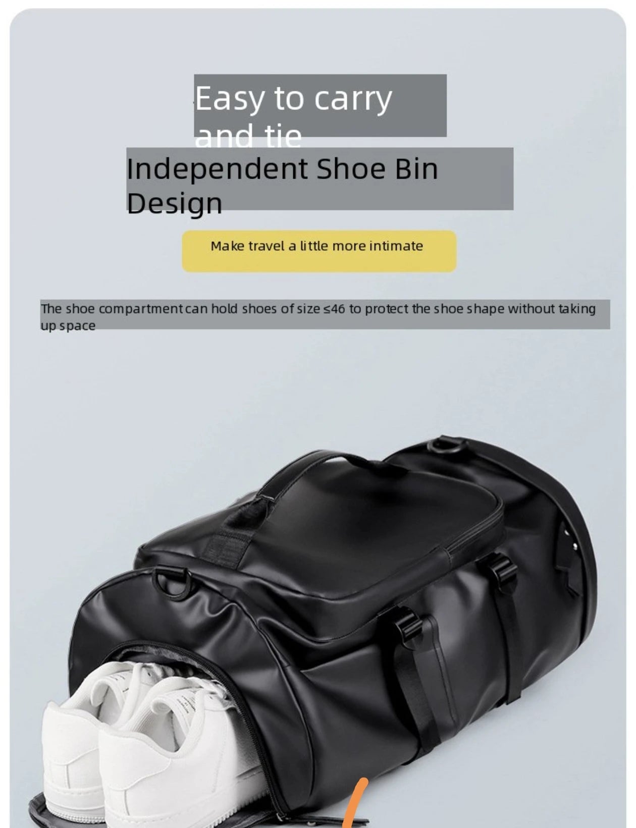 Travel backpack, large carry on bag with shoe compartment approved by the airline, 17 inch laptop backpack, business work fitnes