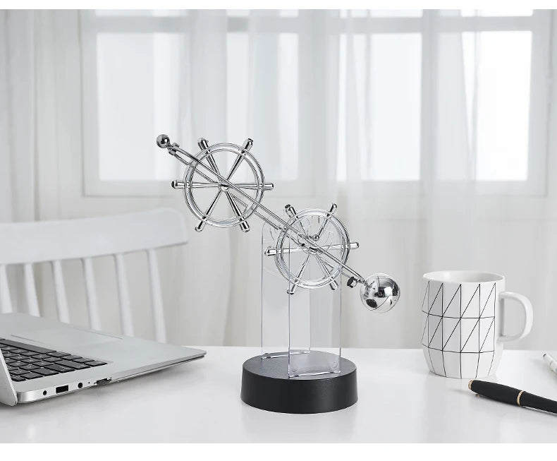 Physics Science Newton Pendulum Nordic Home Decoration Accessories Modern Metal Maglev Balance Balls Office Desk Decor Gifts