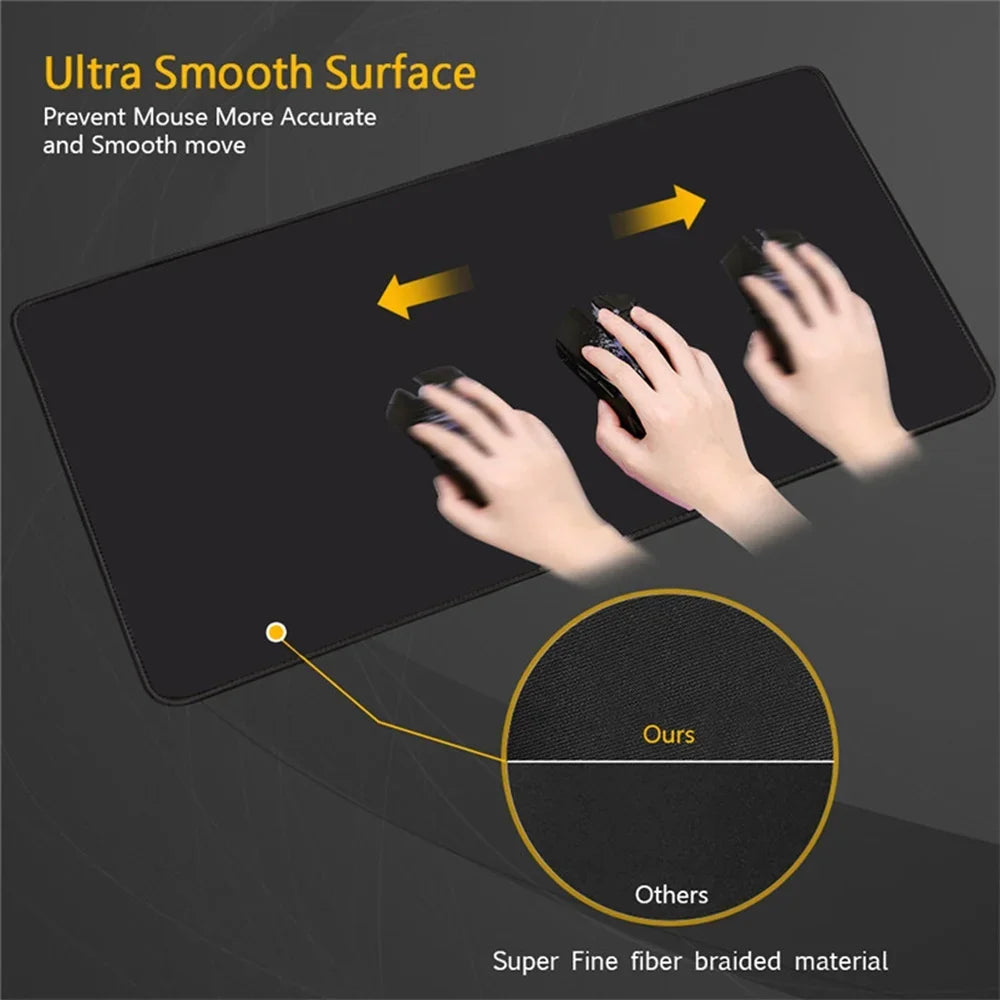 Large Mouse Pad Black White Anime BLEACH Mause Mats Gaming Accessories Office Gamer Keyboard Desk Mat Kurosaki Ichigo Mousepad