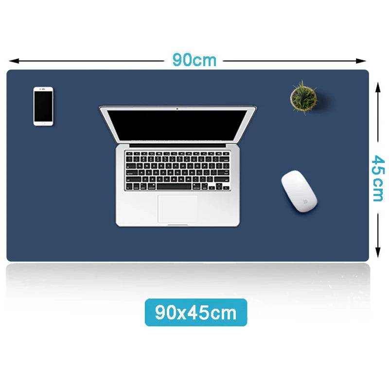 Large Mouse Pad Extra Big Non-Slip Desk Pad Waterproof PU Leather Desk Table Protector Gaming Mouse Mat for Game Office Work