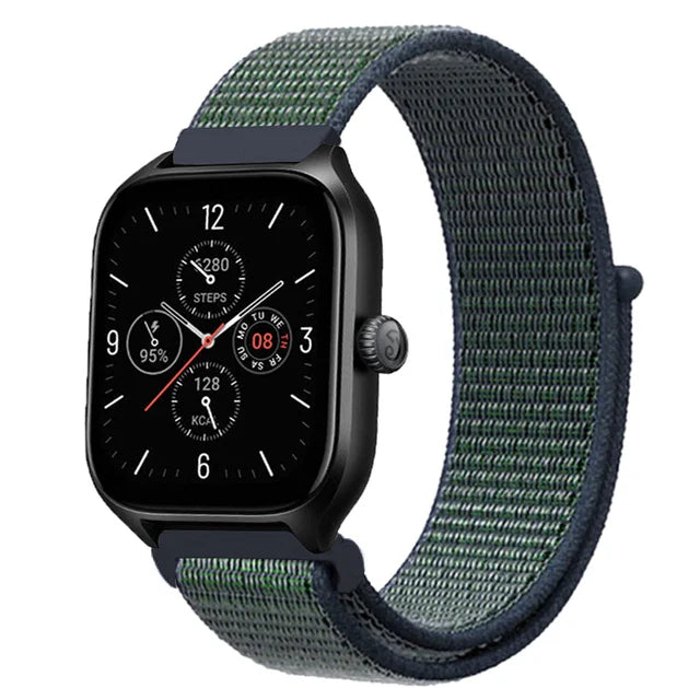 Nylon Loop Band For Amazfit GTS 4/3/3pro/2e/GTS 2 Mini/GTR 4 47mm/GTR 2/Stratos 2 3 Strap For Amazfit Bip 3 Pro Correa
