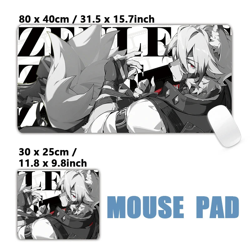 New Design Zenless Zone Zero Mouse Pad Promeia Starlight Billy Cissia XXL Large Mousepad Keyboard Pad Desk Mat Keyboard Mats