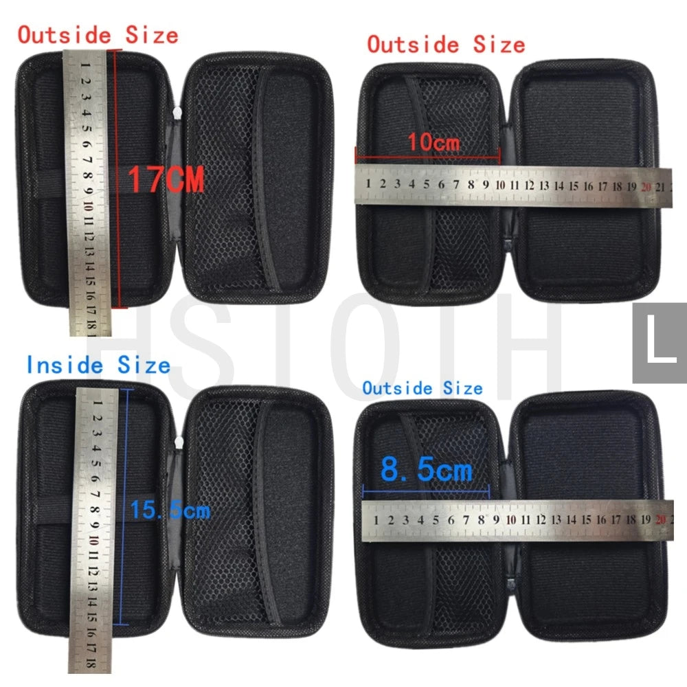 Digital Multimeter Bag Tool Bag Black For Headphone Bag Shockproof Bag EVA Box Case Earphone Carbon Fiber Texture Storage Bags