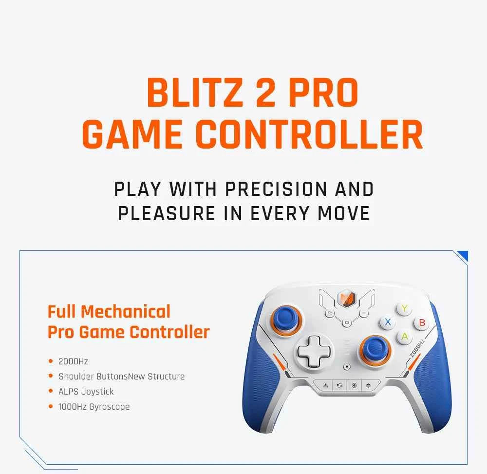 BIGBIG Won Blitz 2 Pro Starburst Wireless Gamepad Carbon Film / TMR Edition for Switch / Pc / ios / Android