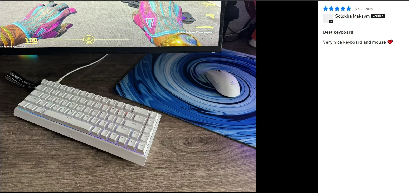 MCHOSE ACE68 Magnetic Keyboard Wired Mechanical ACE60 Pro for Gaming 0.01mm RapidTrigg 8000Hz SOCD/Rs 0.125ms 128K Sampling Rate