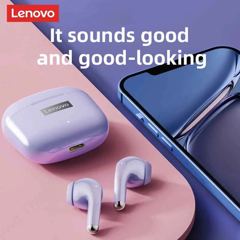 Ship From US Lenovo LP40 Pro Bluetooth Wireless Earphones Low Latency Sports Music Headphones Noise Reduction Earbuds