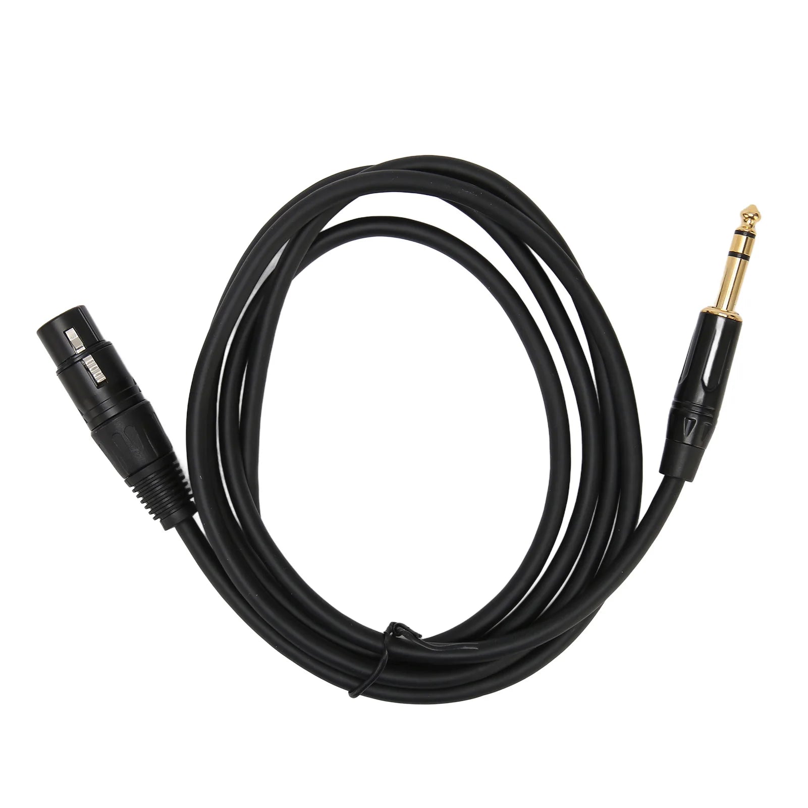 XLR Female To 1/4 Inch TRS Cable Low Latency XLR 3pin Female Cable Balanced Interconnect for 48V Phantom Power for Microphone