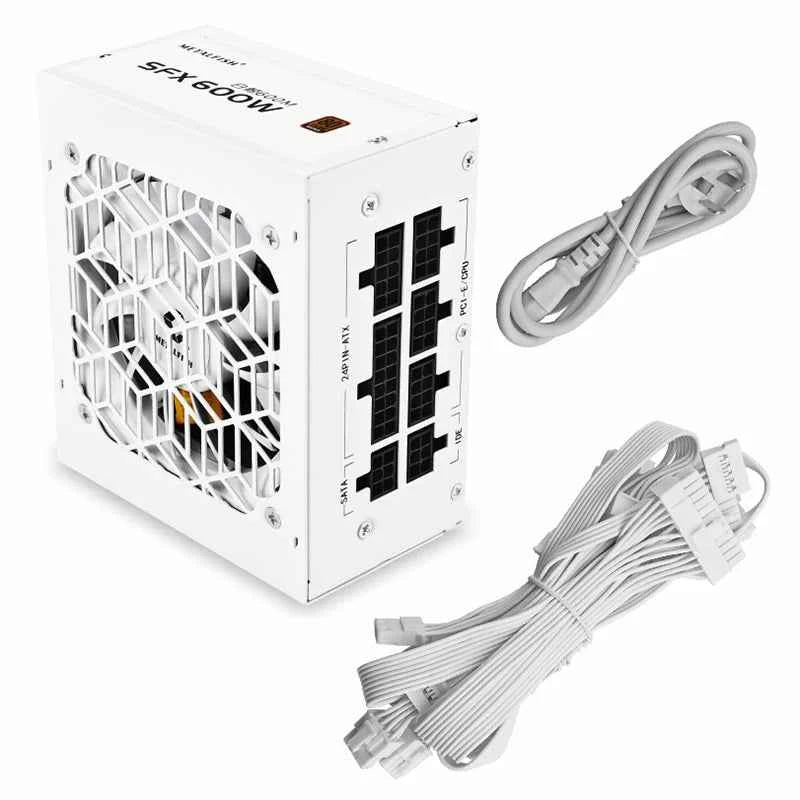 METALFISH Full-Modular SFX-500W 600W PSU 80Plus Bronze White Power Supply For Mini ITX Chassis Small Computer Case 100/220V