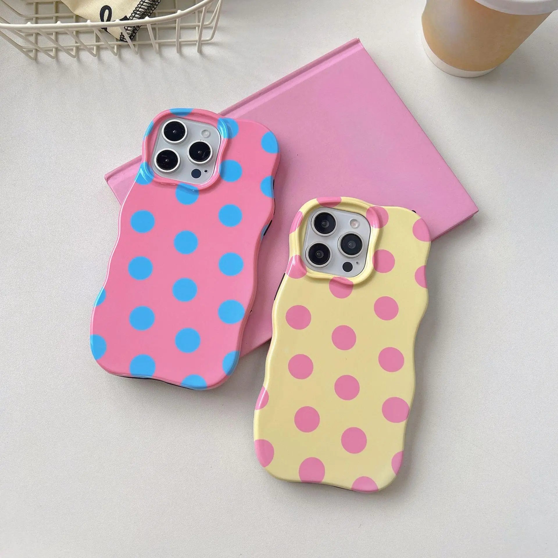 Pastel Polka Dot Phone Case - Compatible with iPhone 17 Air/16 Pro/15 Pro Max/14/13/12/11
