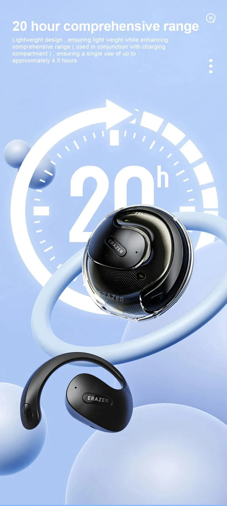 Lenovo OWS Bluetooth Headset X15Pro Open Wireless Ear Hook Headphones Outdoor Sport Gaming Earphone Noise Reduction with Mic