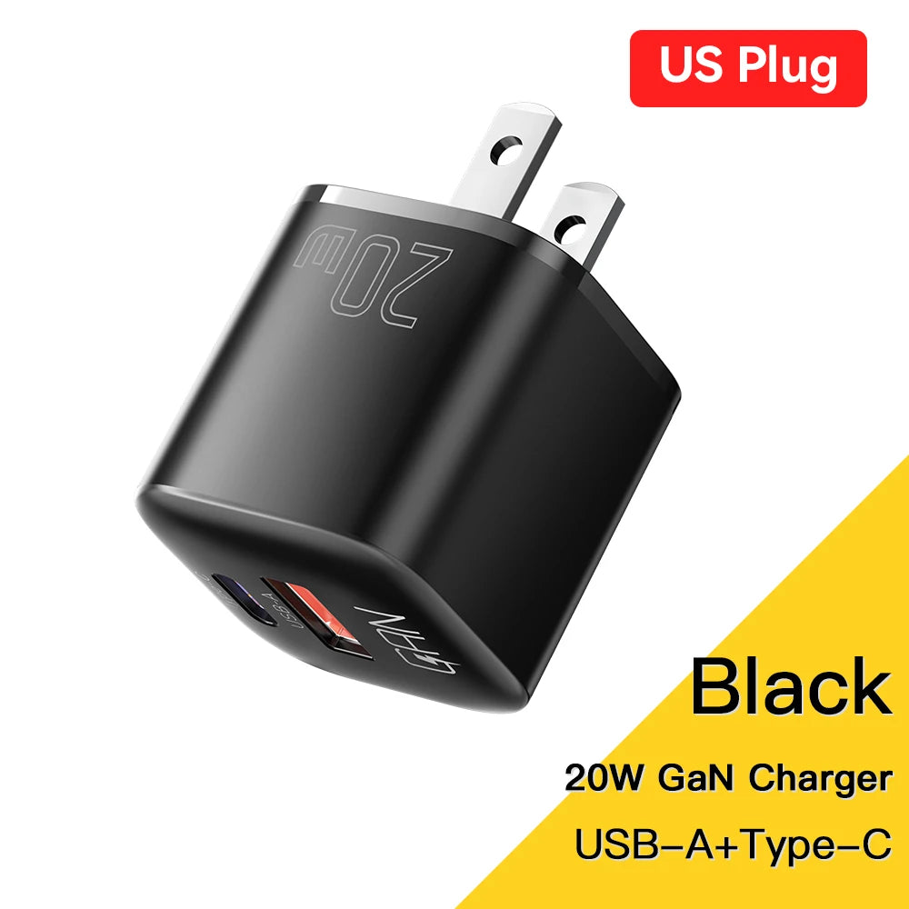Essager 20W GaN PD USB C Charger for iPhone 14 13 12 11 Pro Max mini SE Phone QC3.0 PD 3.0 USB Type C Fast Charging for iPad Air