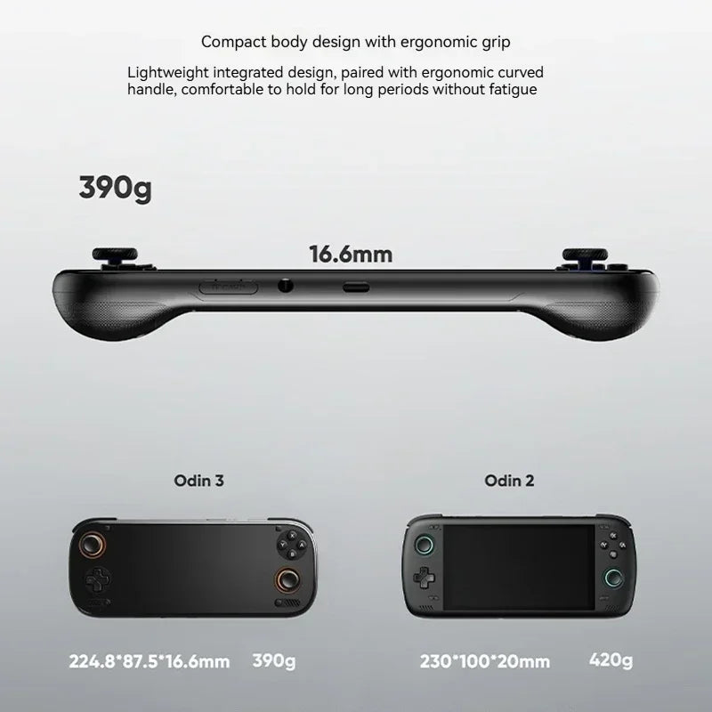 AYN ODIN3 Joystick/Trigger Pocket Player Console 6''IPS 1080P 120Hz AMOLED Video Game Console Support Wi-Fi7+BT6.0 Connect Game Battles Handheld Game Console Best Gift