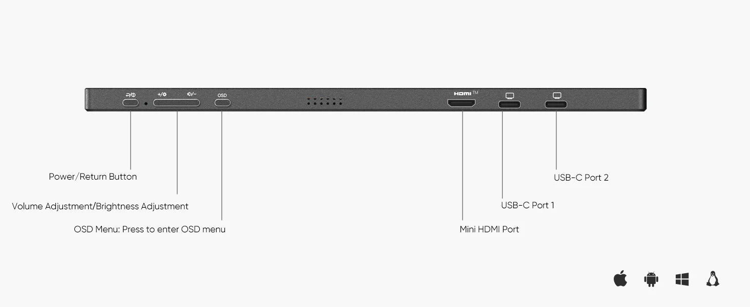 New ARZOPA 14.0'' 1080P FHD IPS Portable Monitor with USB C HDMI External Second Screen for Mac,Laptop,PC,Switch,PS,Xbox