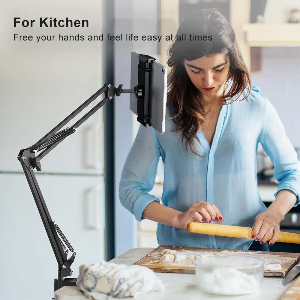 Tablet Stand Holder for Bed Rotatable Phone Stand for 4-12.9