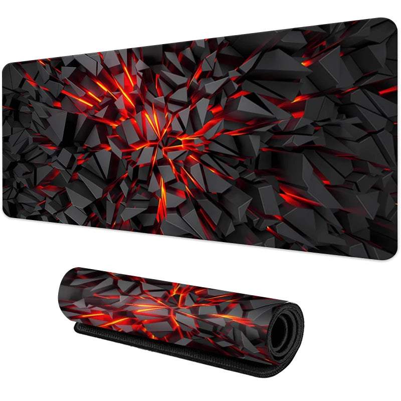 New Cool Geometric Pattern 3D Mouse Pad Computer Laptop Mouse Pad Office Large Gaming Mousepad Rubber Bottom Non-Slip Desk Mat