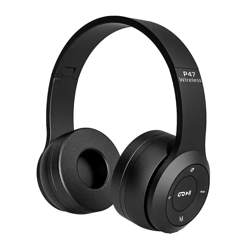 Stereo P47 Headset 5.0 Bluetooth Headset Folding Series Wireless Outdoor SportsHeadset for iPhone Samsung PC Game Accessories